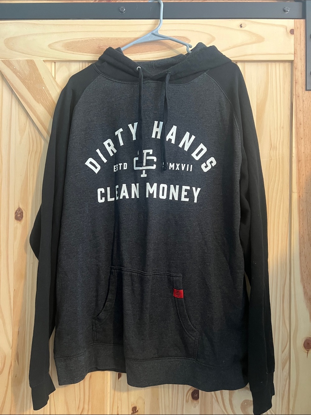 Trolls Black & Charcoal 'Dirty Hands Clean Money' Crewneck Hoodie